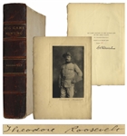 Theodore Roosevelt Signed Limited Edition of His 1889 Book Big Game Hunting in the Rockies and on the Great Plains -- #166 of 1000